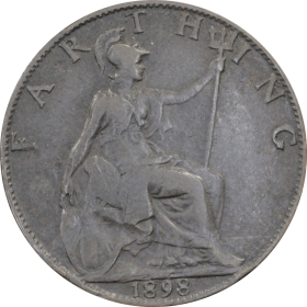 1 farthing 1898 wielka brytania a